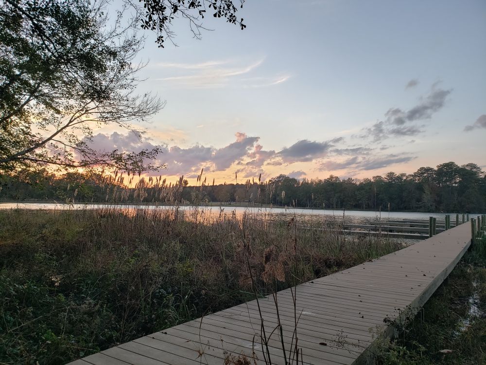 Sunset over Lay Lake